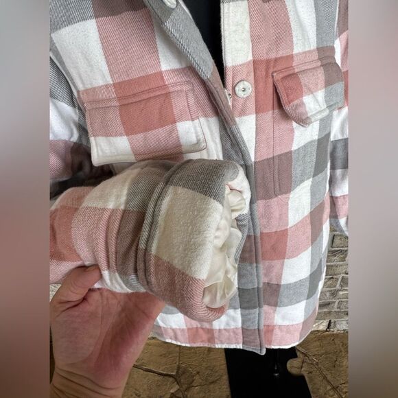 Roller Rabbit Gray and White Plaid Jacket Size XL - Picture 7 of 16